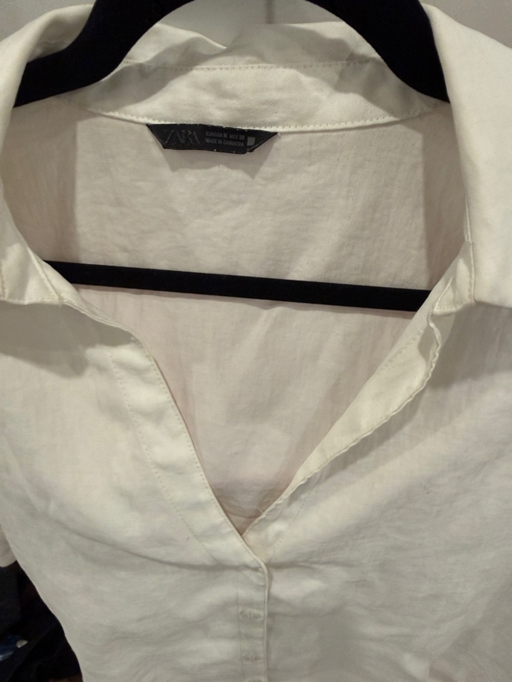 Zara White Blouse